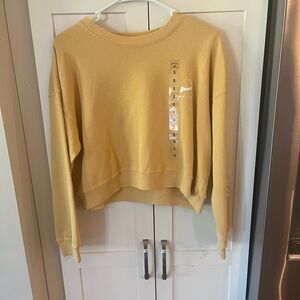 Women’s Yellow Cropped Cape Cod Sweatshirt